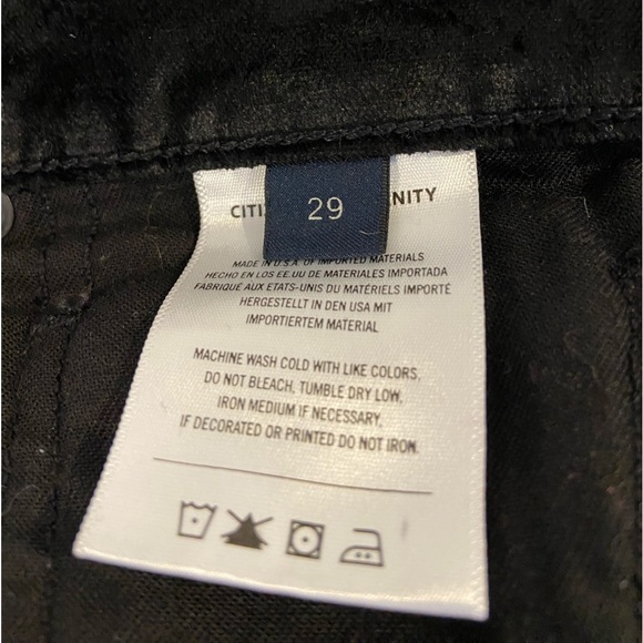 Citizens Of Humanity Crushed Velvet Pants. Size 29. Stormy Black. - Picture 10 of 12